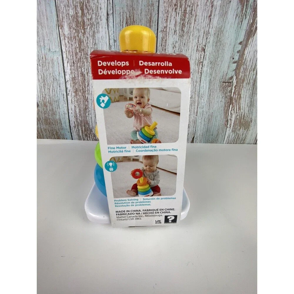 Fisher-Price 6M+ Rock-a-Stack Infant Toddler Learning Toy - New